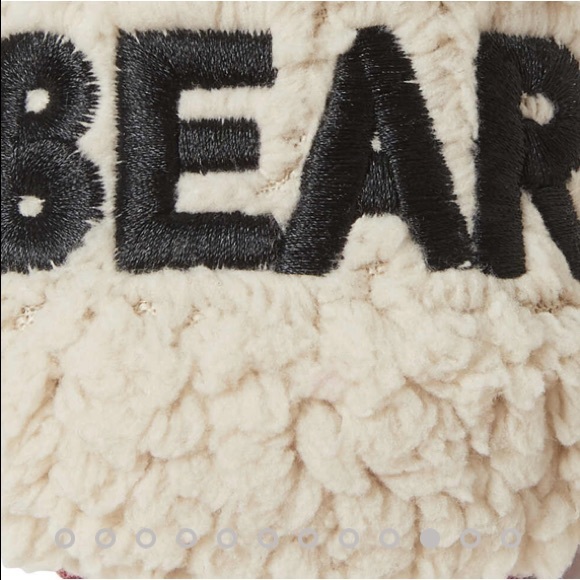 NWT Dearfoams Baby Cozy Sherpa Baby Bear Slippers - Picture 5 of 9